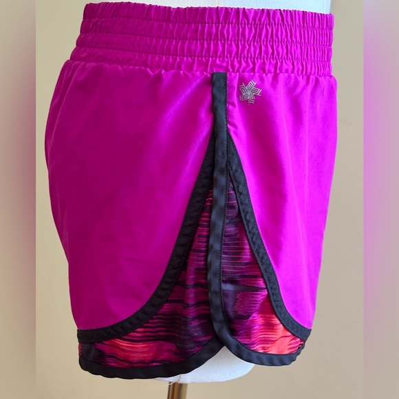 TEK Gear Dry TEK Pink Orange Black Athletic Shorts Elastic Waist.Key Pocket Sz S - Picture 3 of 9